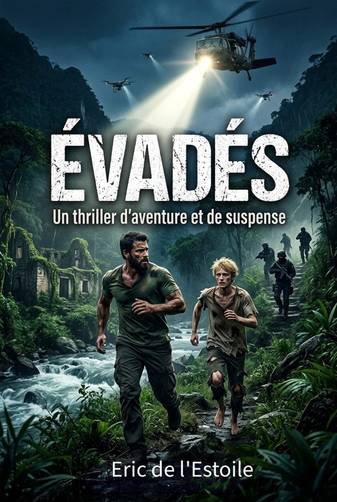 couverture de " Évadés" le nouveau thriller de Eric de l'Estoile
