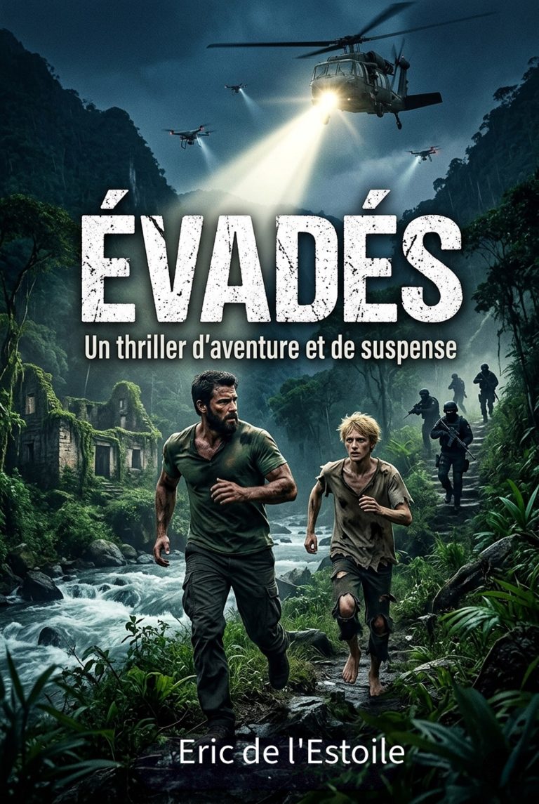 couverture de " Évadés" le nouveau thriller de Eric de l'Estoile
